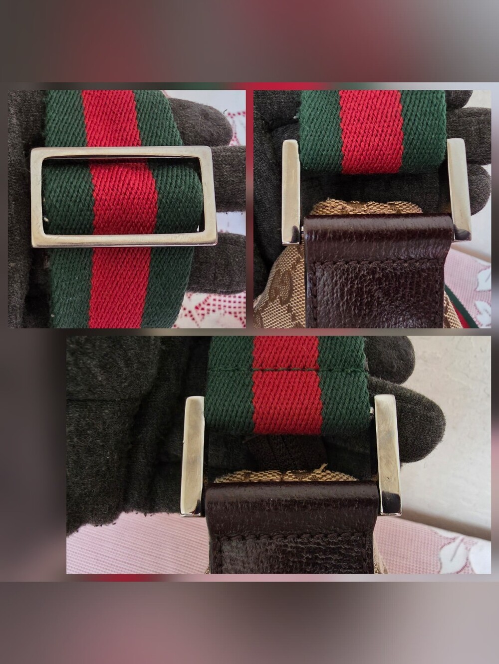 Gucci GG Canvas Large Crossbody Bag AUTHENTIC - Picture 8 of 16
